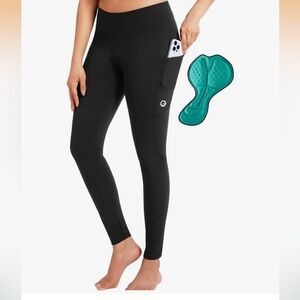 Cycling Black Leggings with Pocket